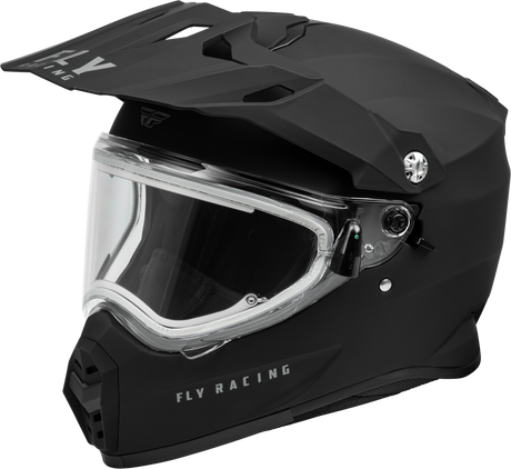 Trekker Cw Solid Helmet Elec Shld Matte Black Sm - Cycle City Outdoors