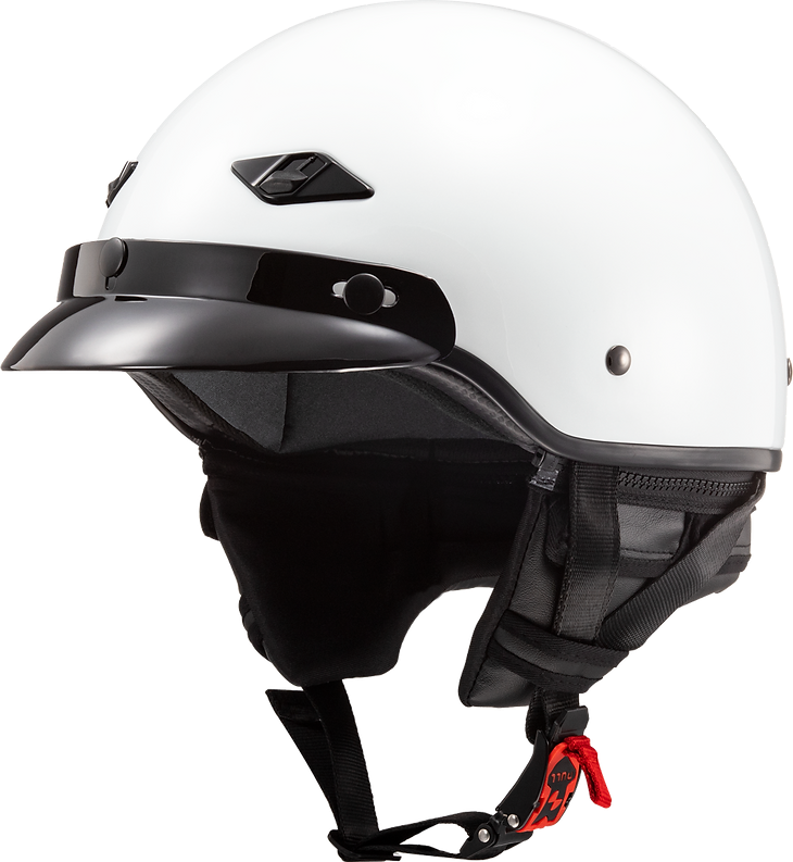 LS2 Bagger Half Helmet | Gloss White / Matte Black | DOT | S–2XL