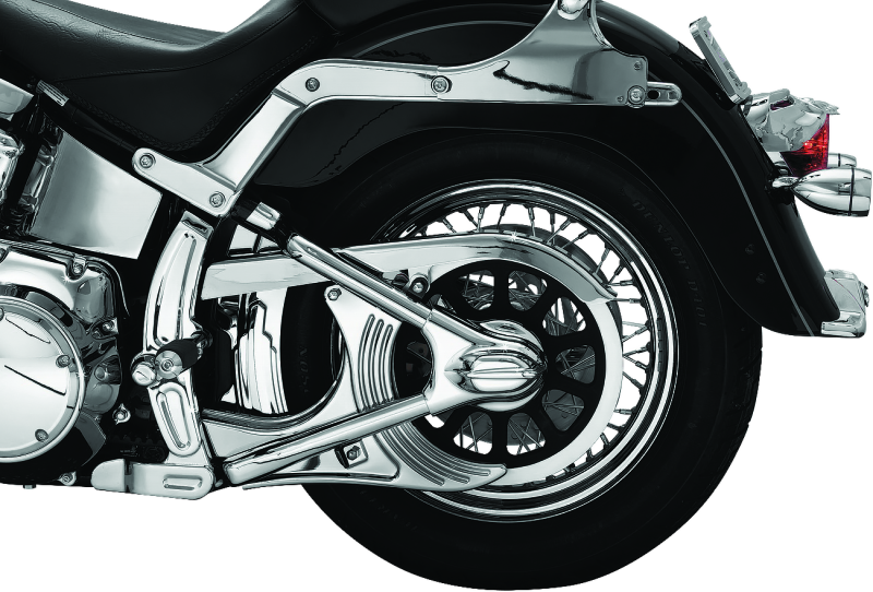 Kuryakyn Boomerang Frame Covers 08-17 Softails Chrome - Cycle City Outdoors