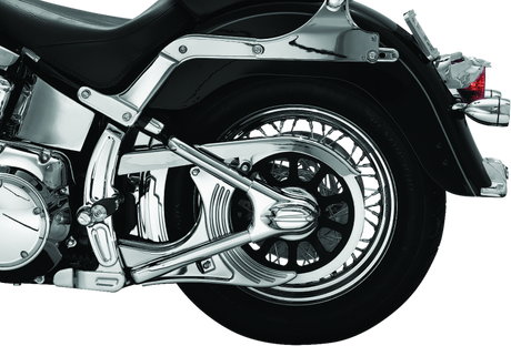 Kuryakyn Boomerang Frame Covers 08-17 Softails Chrome - Cycle City Outdoors