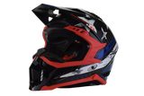 LS2 - X Force Carbon Motocross Helmet - Gloss Red/White/Blue