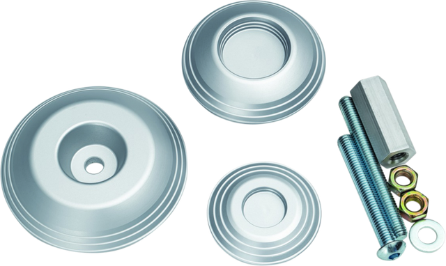 Kuryakyn Lodestar Rear Axle Sliders-BMW-Silver - Cycle City Outdoors