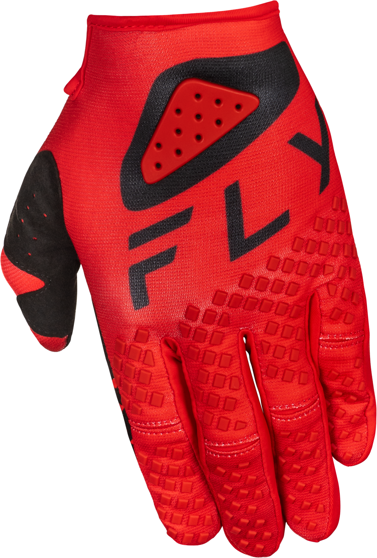 Youth Kinetic Center Gloves Red/Black Ym - Cycle City Outdoors