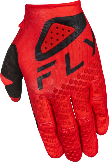 Youth Kinetic Center Gloves Red/Black Ym - Cycle City Outdoors