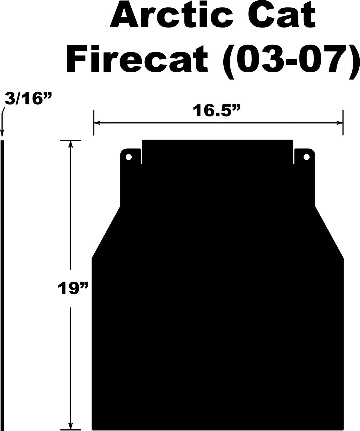 Snowflap  Arctic Cat Firecat/Sabercat 03 07