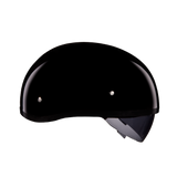 D.O.T. Daytona Skull Cap W/ Inner Shield- Hi-Gloss Black