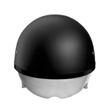 D.O.T. Daytona Skull Cap W/ Inner Shield- Dull Black