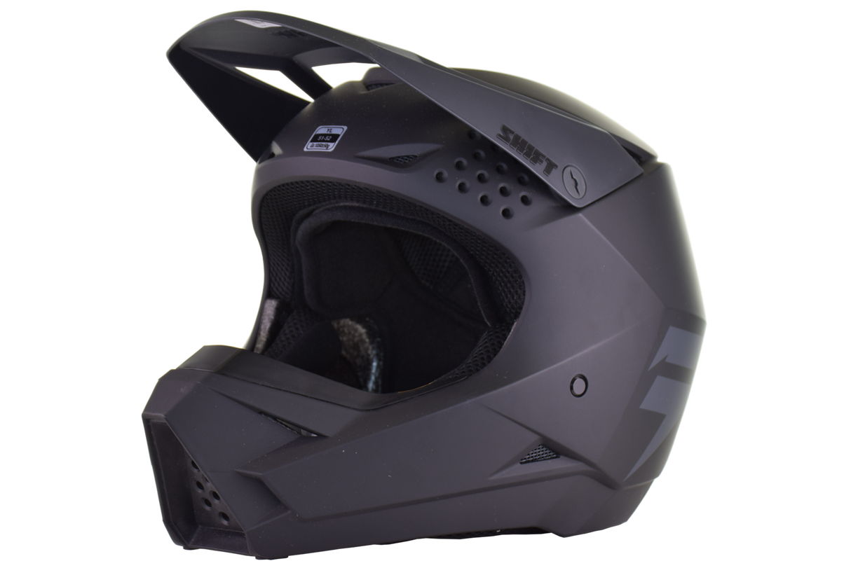 Shift Racing - White Label Helmet - Matte Black - YL (open box)