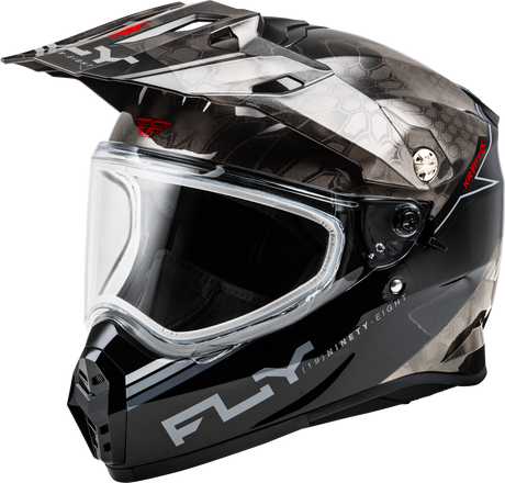 Trekker Cw Conceal Helmet Dual Shld Black/Grey/White Xs - Cycle City Outdoors