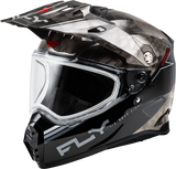 Trekker Cw Conceal Helmet Dual Shld Black/Grey/White Md - Cycle City Outdoors