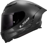 LS2 Dragon Carbon Full Face Street Helmet | Solid | Gloss Black | XS–3XL | 807-2001