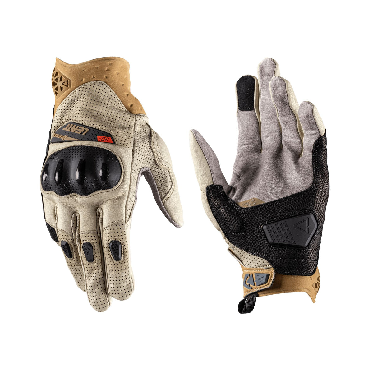 Leatt ADV X-Flow 8.5 Short Motorcycle Gloves | Ventilated Leather