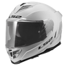 LS2 Assault III Solid Gloss White Motorcycle Helmet
