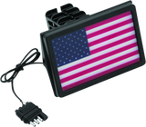 Kuryakyn Freedom Flag LED Hitch Cover Black - Cycle City Outdoors