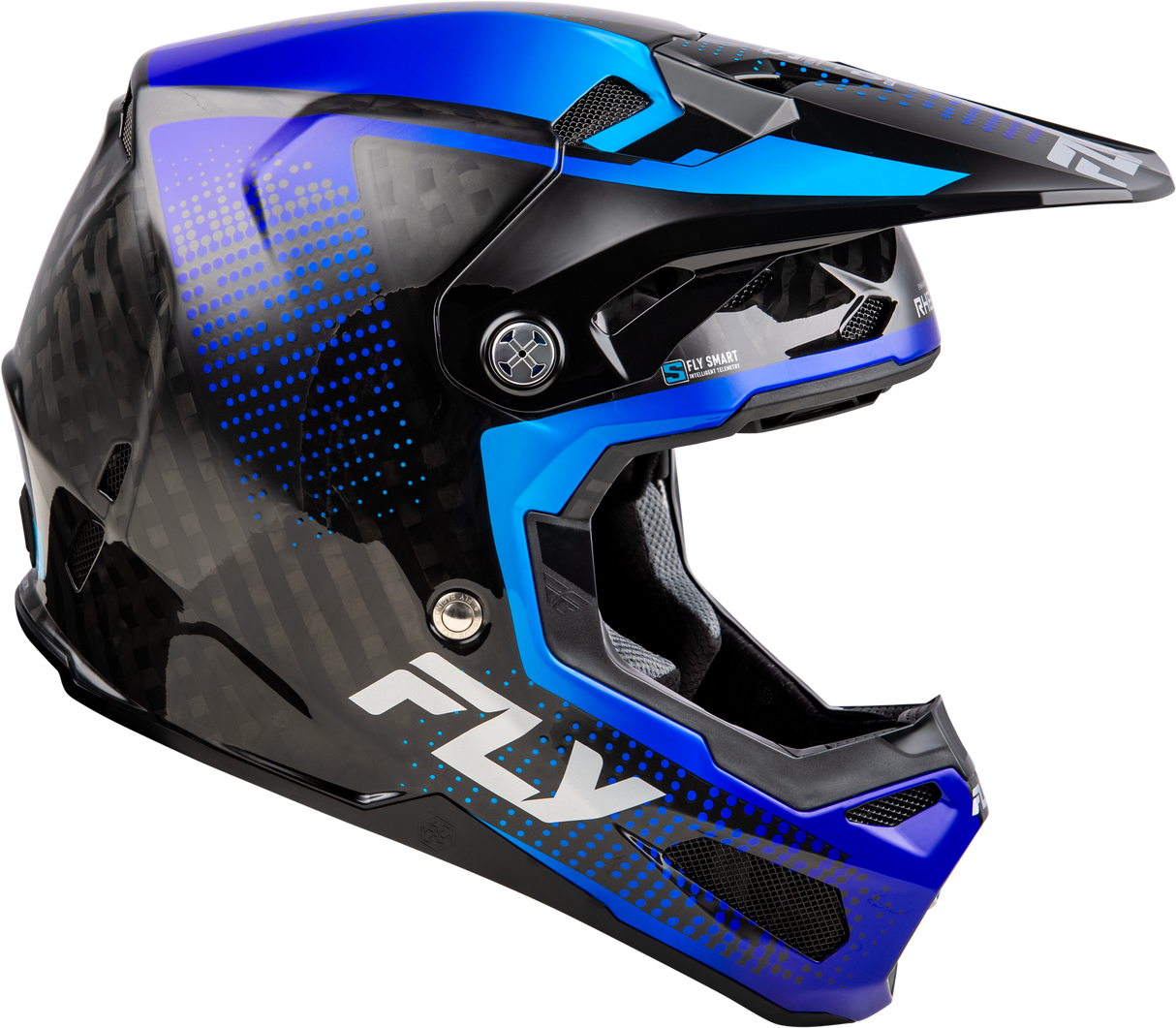 Yth Formula S Carbon Protocol Helmet Black Carbon/Blue Yl - Cycle City Outdoors
