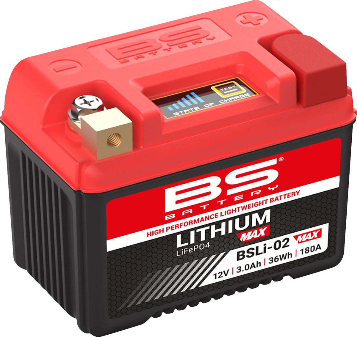 BS Battery BSLi-02 MAX | LiFePO4 Lithium Battery | 12.8 V | 180 CCA