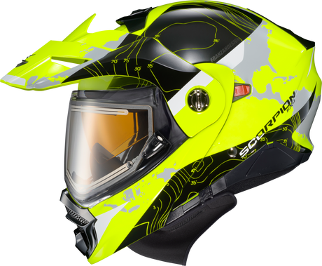 Exo At960 Cold Weather Helmet Topographic Hi Vis Sm (Electr