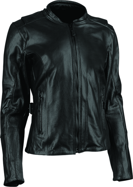 Speed and Strength Throttle Body Leather Jacket Black Womens - XS - Cycle City Outdoors