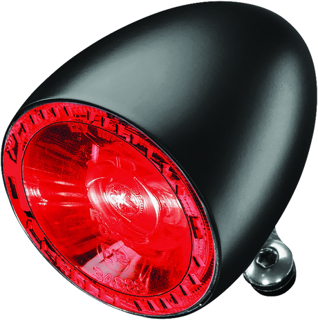 Kuryakyn Bullet 1000 Run Brake Taillight Clear Lens Red/Red Satin Black - Cycle City Outdoors