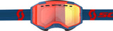 Fury Snowcross Ls Goggle Drk Blu/Neon Red Red Chrome