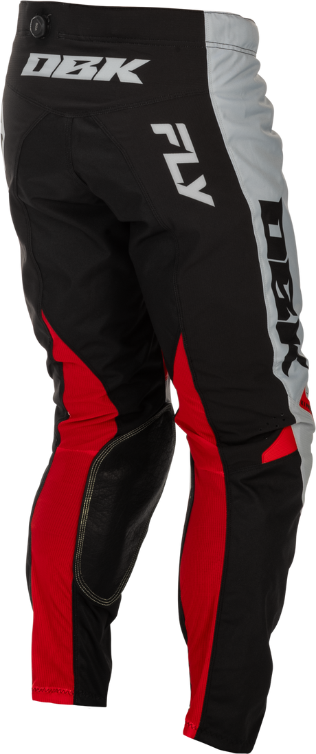 Kinetic Dbk Pants Grey/Black/Red Sz 28