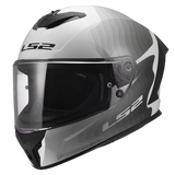 LS2 Rapid III Motorcycle Helmet Flow Gloss White / Gray / Black