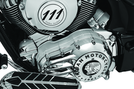 Kuryakyn Rear Oil Panel Accent Chrome Indian - Cycle City Outdoors