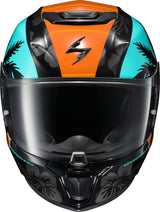 Scorpion - Exo R330 Full Face Helmet Tubbs Light Blue/Orange Xl