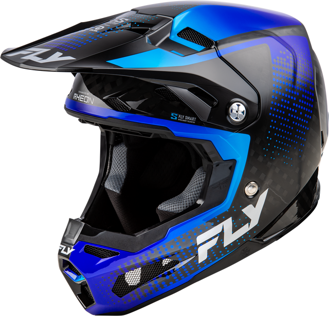 Yth Formula S Carbon Protocol Helmet Black Carbon/Blue Yl - Cycle City Outdoors