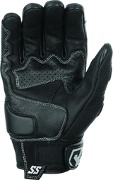 Speed and Strength Twist of Fate Leather Gloves Black/White - Small - Cycle City Outdoors