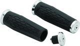Kuryakyn Hex Grips 1inch Universal Chrome - Cycle City Outdoors