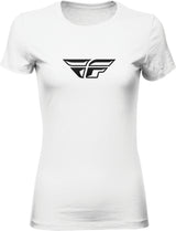Women's Fly F Wing Tee White Md - Cycle City Outdoors