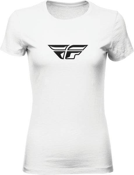 Women's Fly F Wing Tee White Md - Cycle City Outdoors