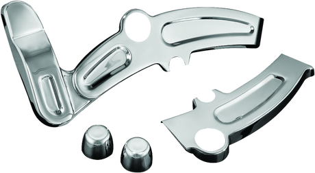 Kuryakyn Boomerang Frame Covers 08-17 Softails Chrome - Cycle City Outdoors