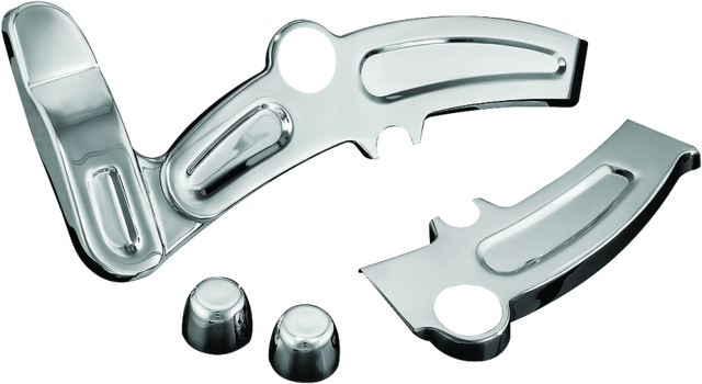 Kuryakyn Boomerang Frame Covers 08-17 Softails Chrome - Cycle City Outdoors