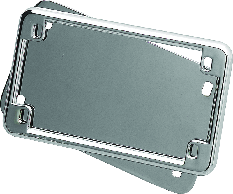 Kuryakyn License Frame & Backing Plate Set 4in X 7in Chrome - Cycle City Outdoors