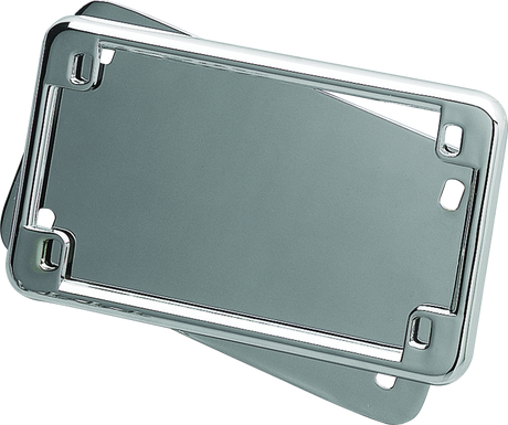 Kuryakyn License Frame & Backing Plate Set 4in X 7in Chrome - Cycle City Outdoors