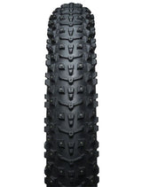 45NRTH Dillinger 5 Studded Fat Bike Tire - 26x4.6 Black | 258 Carbide Steel Studs | 60 TPI Tubeless