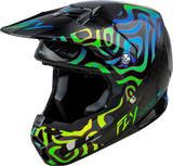Formula S Carbon Zen Helmet Black Carbon/Blue/Yellow Xs - Cycle City Outdoors