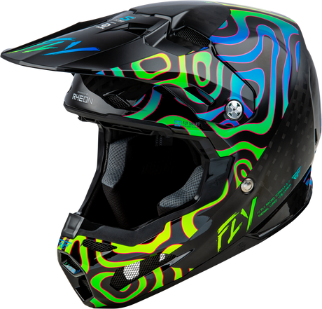 Formula S Carbon Zen Helmet Black Carbon/Blue/Yellow Xs - Cycle City Outdoors