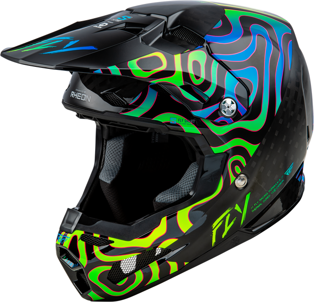 Formula S Carbon Zen Helmet Black Carbon/Blue/Yellow Xs - Cycle City Outdoors