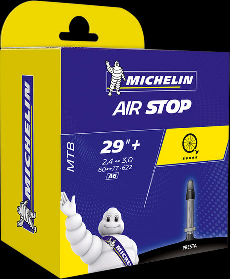 Michelin - Air Stop Tube - 29 x 2.4 - 3 0mm Presta Valve - Cycle City Outdoors