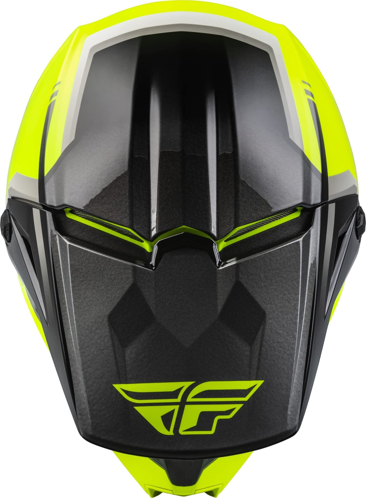 Fly Racing - Youth Kinetic Vision Helmet Hi Vis/Black - YL