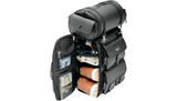 Saddlemen Drifter Motorcycle Sissy Bar Bag | Dual Side Access, Adjustable Shelf & Included Roll Bag