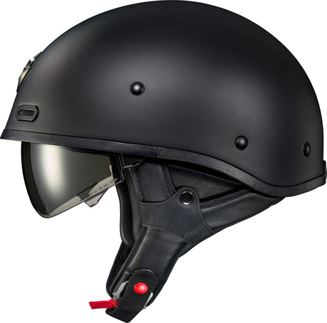 Covert X Open Face Helmet Matte Black Lg