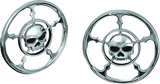 Kuryakyn Zombie Speaker Grills Chrome - Cycle City Outdoors