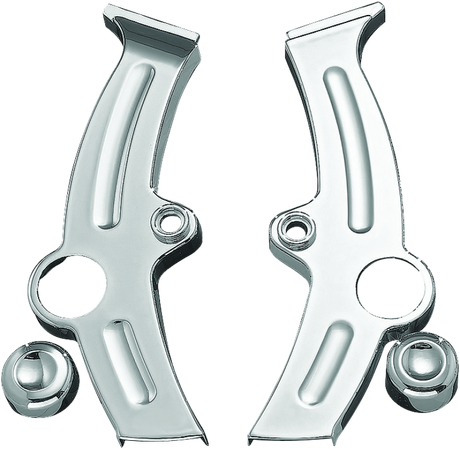 Kuryakyn Boomerang Frame Covers For 00-07 Softail Chrome - Cycle City Outdoors