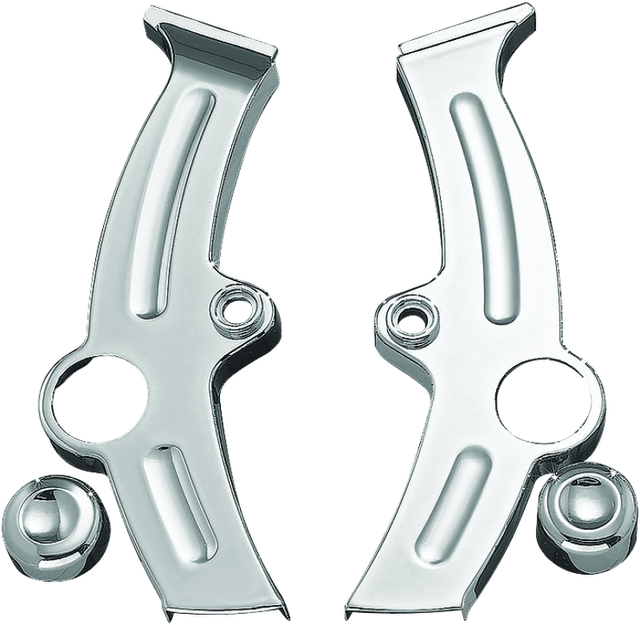 Kuryakyn Boomerang Frame Covers For 00-07 Softail Chrome - Cycle City Outdoors