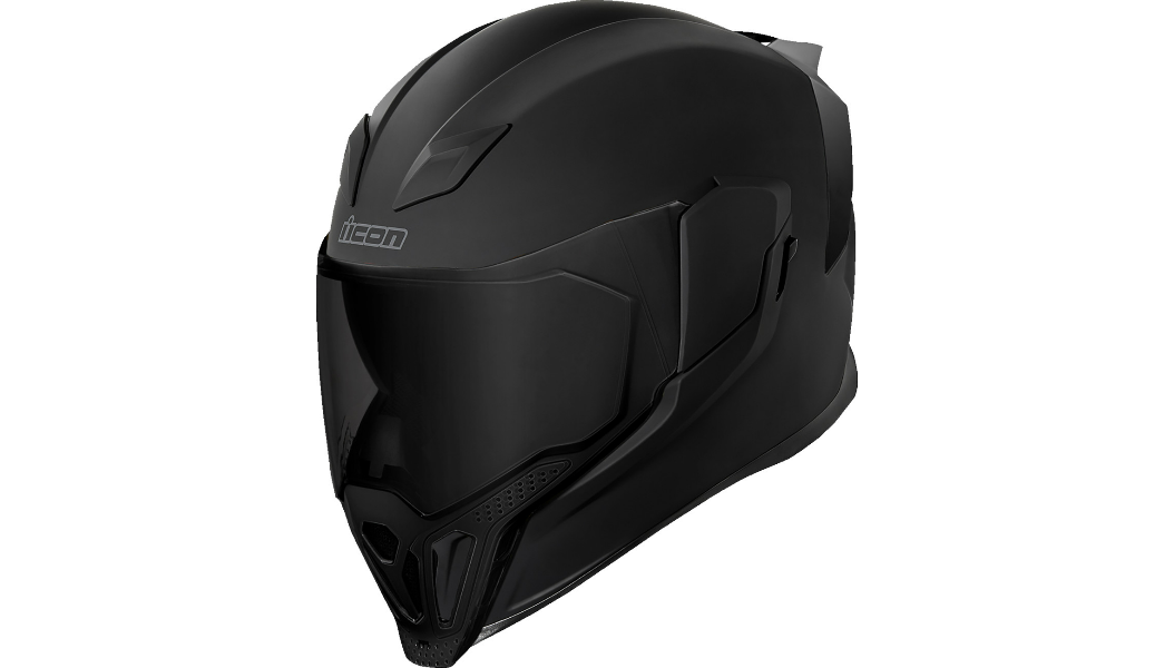 Icon - Airflite Dark Helmet - Black - XL – Cycle City Outdoors