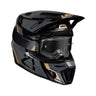 Leatt Moto 8.5 Helmet Kit | Black V25 | ECE 22.06 + DOT | 360° Turbine | Velocity 5.5 Goggles Included